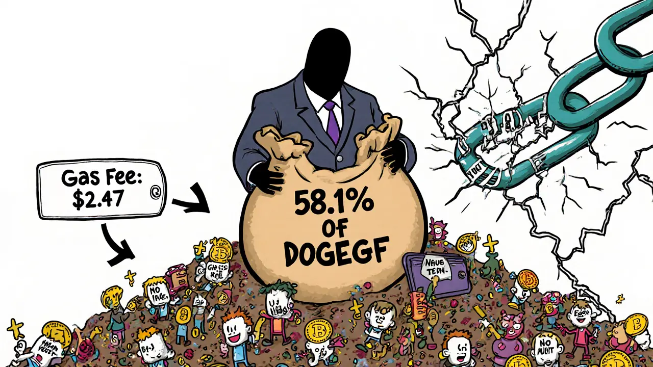 Shadowy whale holder dominates a mountain of wallets with no audit.