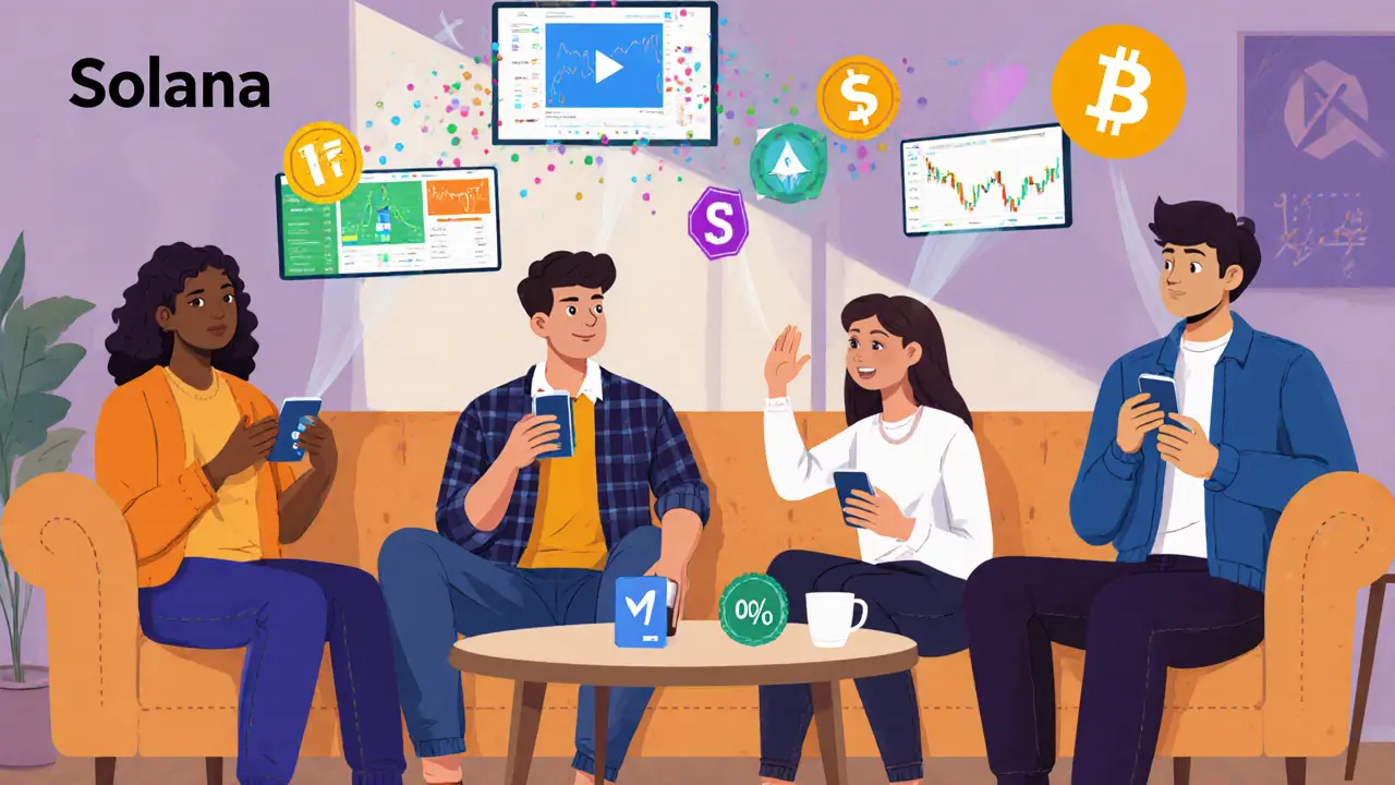 Traders watching AI video summaries while enjoying coffee at home.