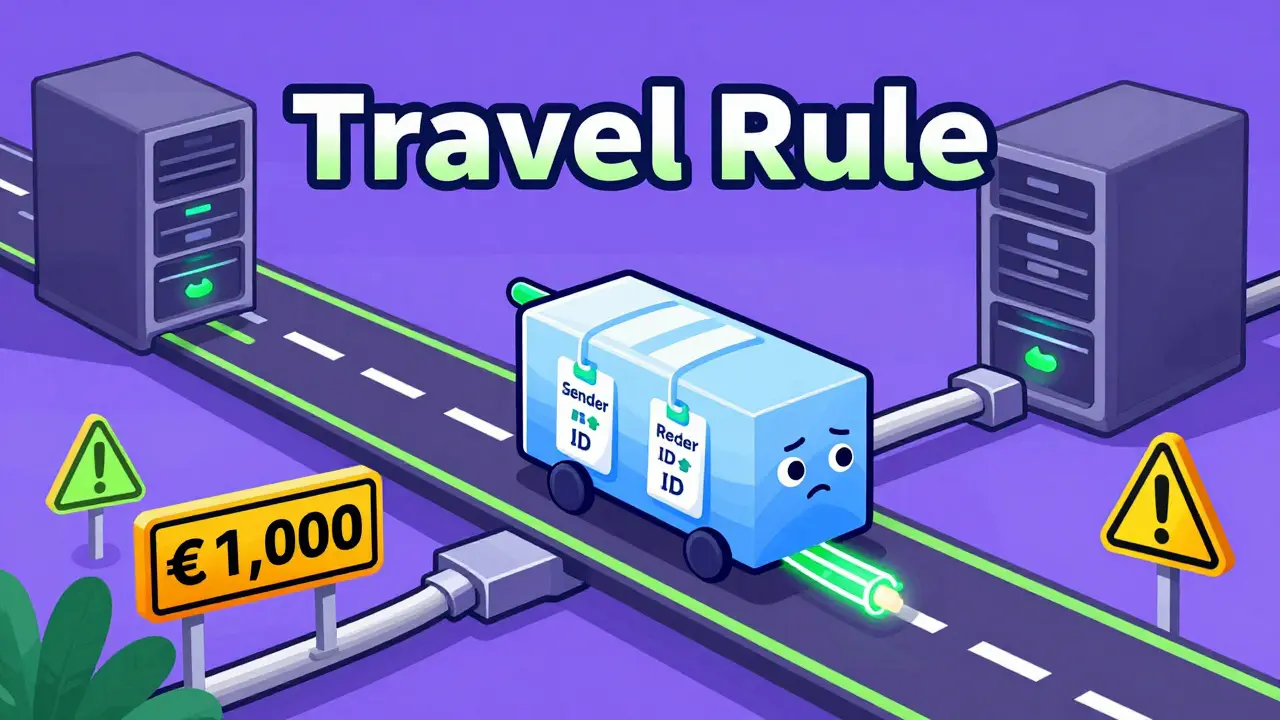 Illustration of data packets traveling through a regulated network