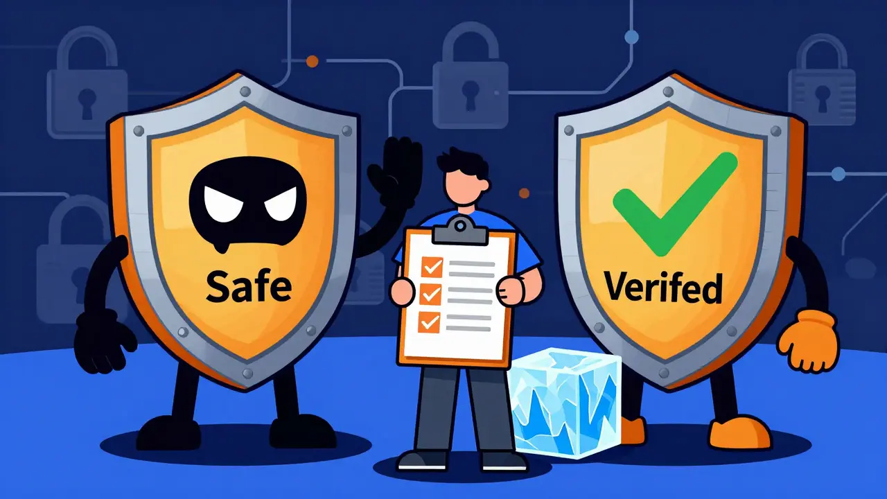 User protected by shields from scams and frozen accounts
