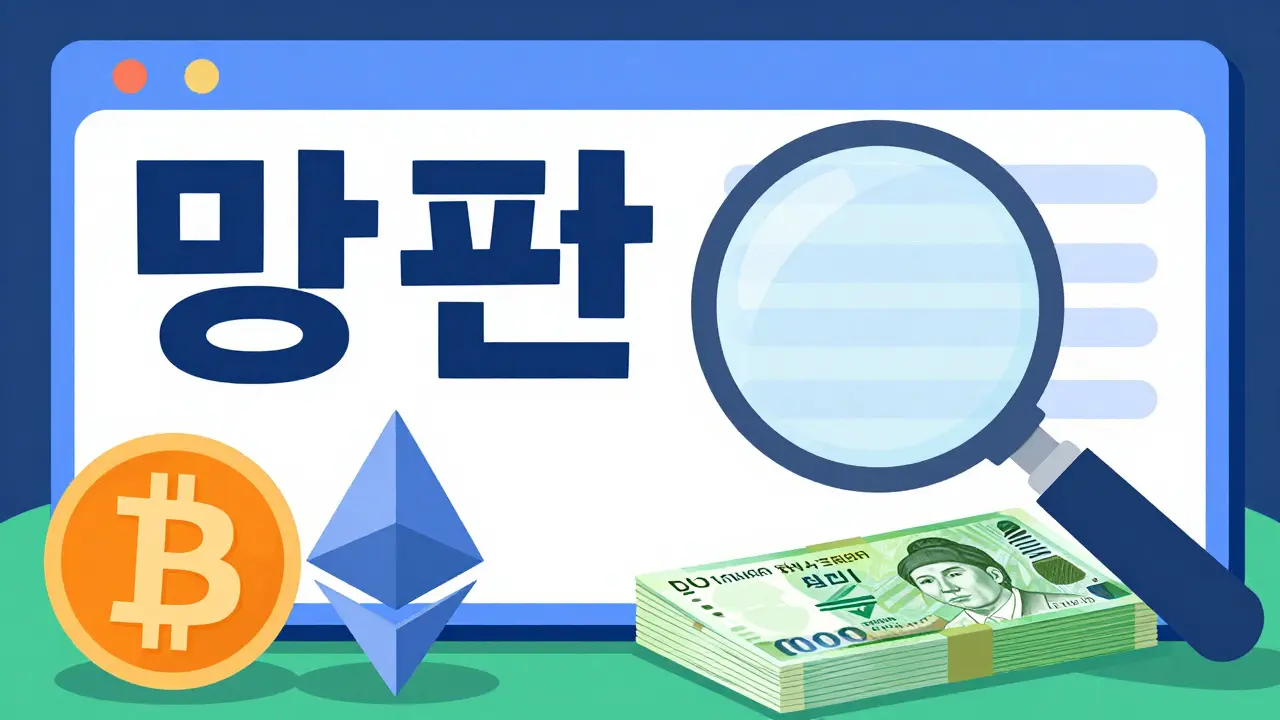 Korean-language trading interface with Bitcoin and Won currency symbols