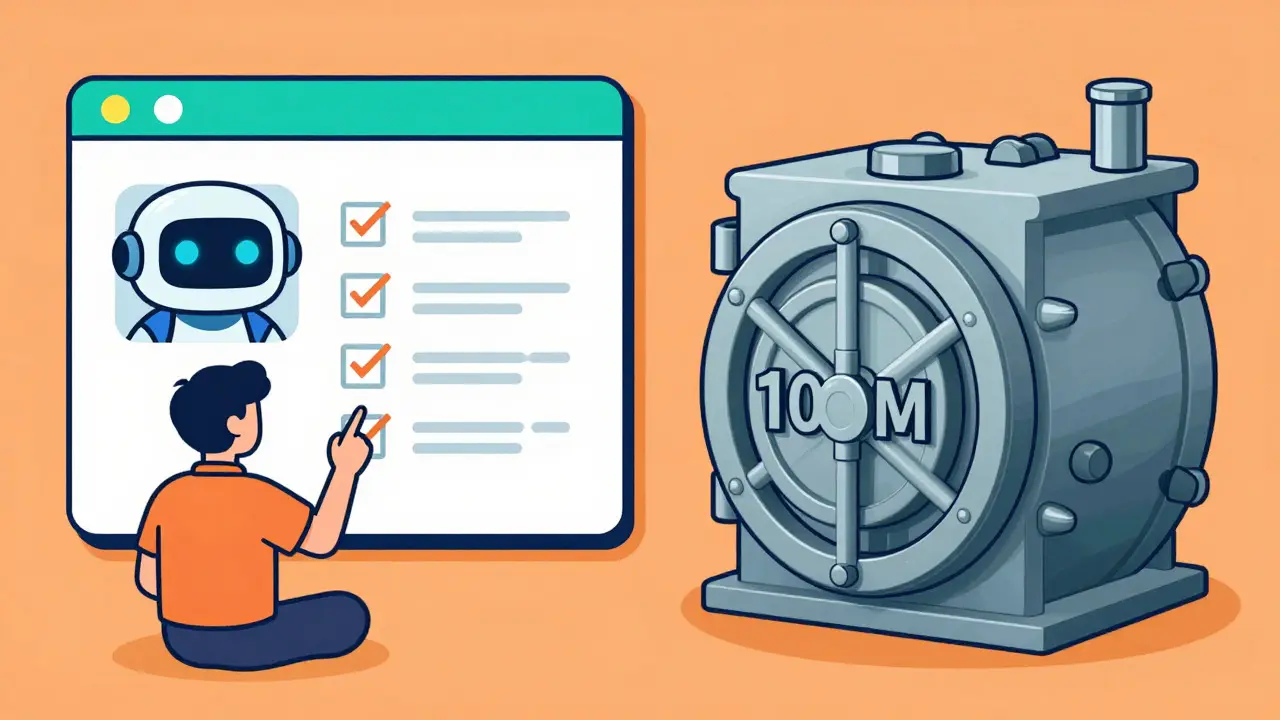 User completing tasks and accessing large token pool