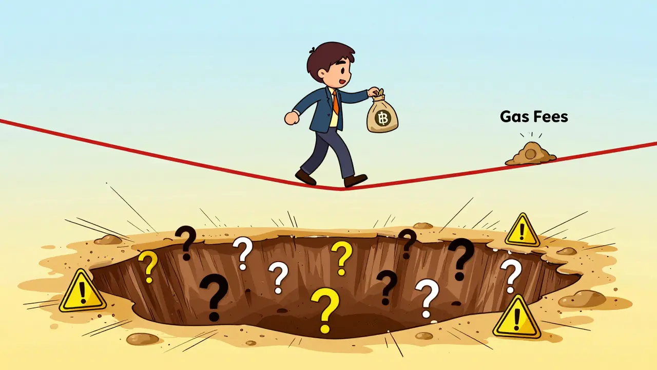 User walking tightrope over gas fee risks to claim tiny amount of CO tokens