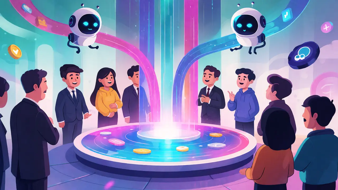 Unified digital finance hub with AI agents and diverse users